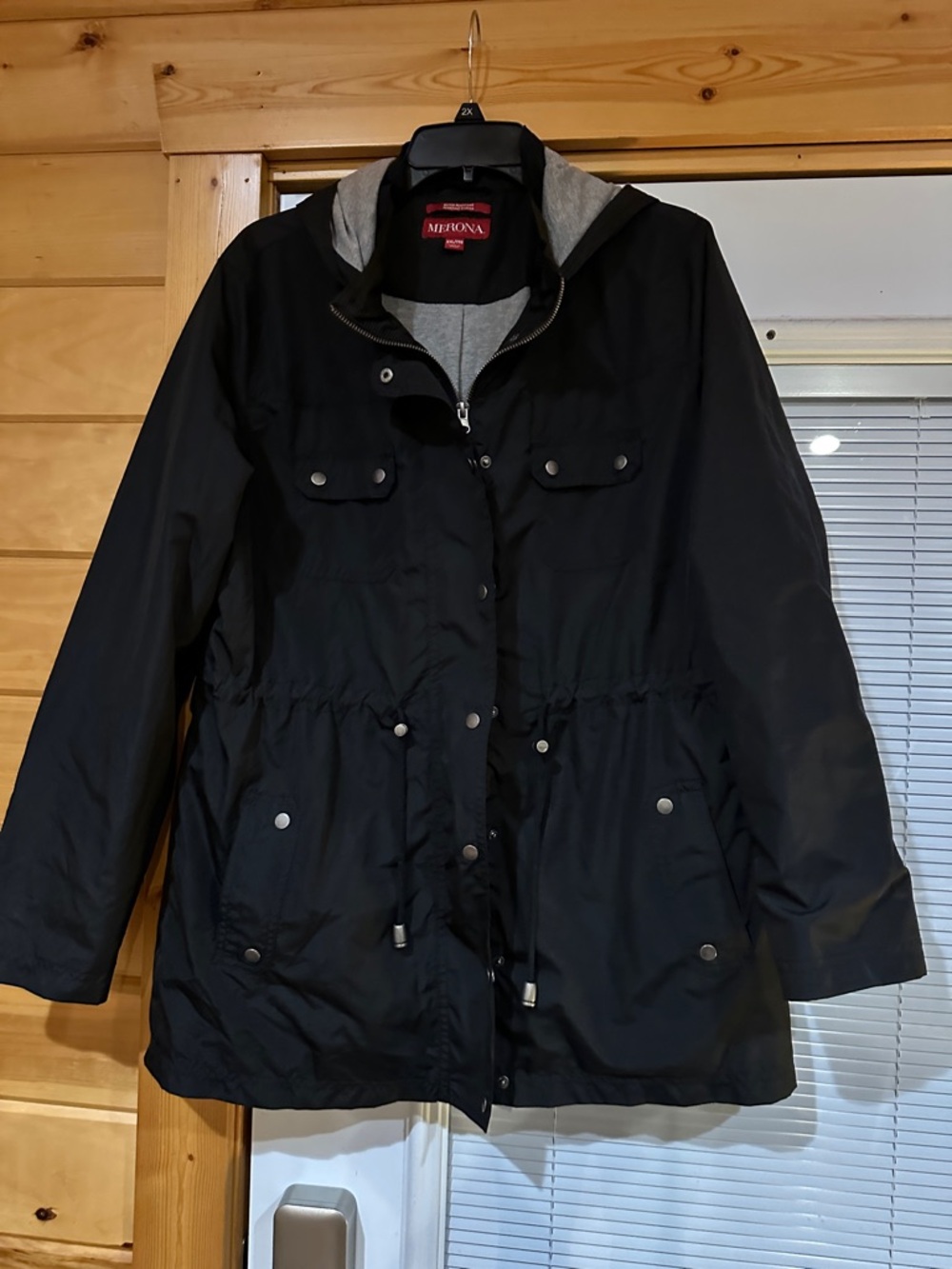 Women's Black Hooded Merona Jacket